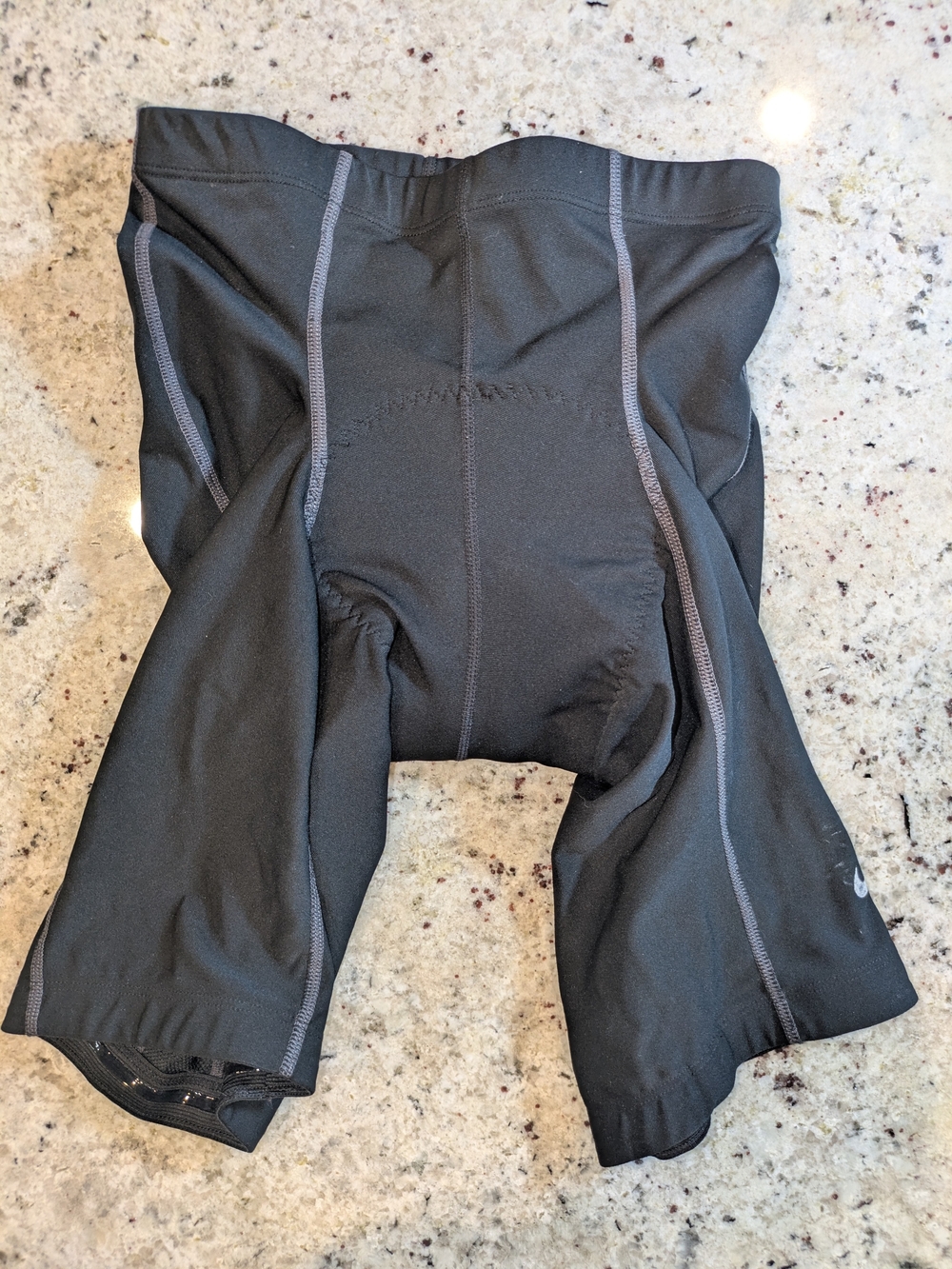 Nike Dri-FIT Women’s Padded Cycling Bike Shorts Black Gray Size M